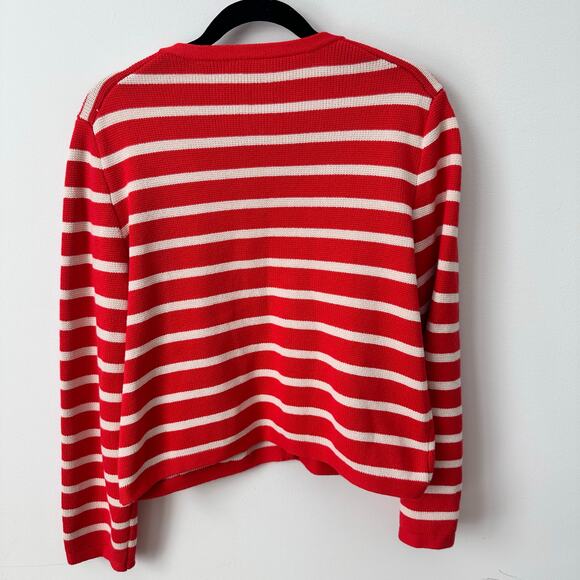 J.Crew Emilie Sweater Lady Jacket Cardigan Gold Button Large - Picture 5 of 5